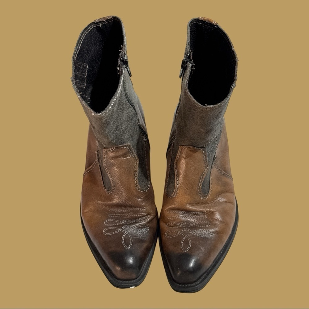 ALDO Men’s Western Casual Side Zipper Short Boots Size 41, US Size 8